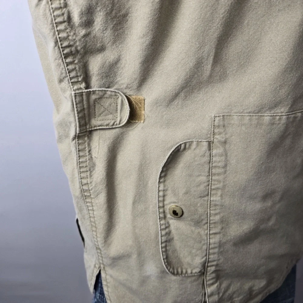 Vintage 80’s Banana Republic Safari Photographer Khaki Pocket Vest Mens Large